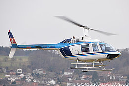 Grenchen/SO, April 2005 - The Agusta-Bell 206A/B Jet Ranger II HB-XHO in service with SAMU Sàrl (K. Albisser)