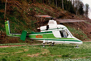 Aprile 1997 - Il Kaman K-1200 K-Max HB-XQA in servizio con la Rotex AG (M. Mau)