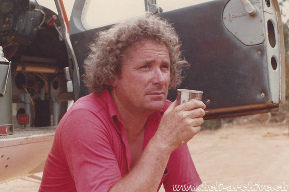 Jean-Pierre Füllemann photographed in 1976 during his employ in Suriname (archive P. Füllemann)