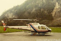 Anni Ottanta - L'AS 350B Ecureuil HB-XPZ in servizio con la Heli-Linth AG (HAB)