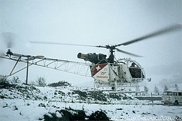 Early 1980s - The SA 315B Lama HB-XLC in service with Heliswiss (archive E. Devaud)
