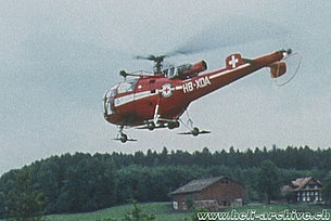 Anni Settanta - L'SE 3160 Alouette 3 HB-XDA in servizio con la Air Zermatt (HAB)