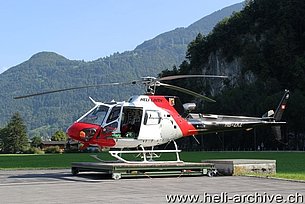 Mollis/GL, September 2013 - The AS 350B3 Ecureuil HB-ZKZ in service with Heli Linth AG (M. Ceresa)