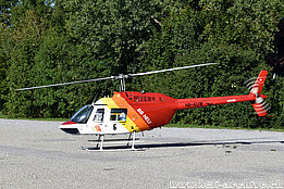 Zürich-Albisgüetli/ZH, August 2015 - The Bell 206B Jet Ranger III HB-XUW in service with BB Heli AG (K. Albisser)