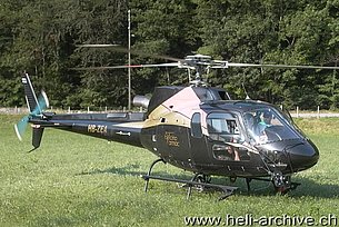 Maggia/TI, June 2006 - The AS 350B3 Ecureuil HB-ZEA in service with Tarmac Aviation (O. Colombi)