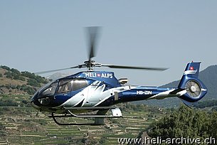 Sion/VS, luglio 2010 - L'Eurocopter EC-130 B4 HB-ZIN in servizio con la Héli-Alpes SA (M. Bazzani)
