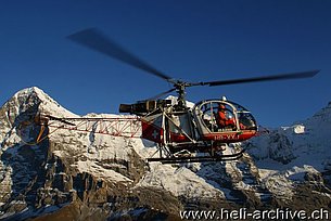 Ottobre 2010 - L'SA 315B Lama HB-XXJ in servizio con la Air Glaciers (B. Siegfried)