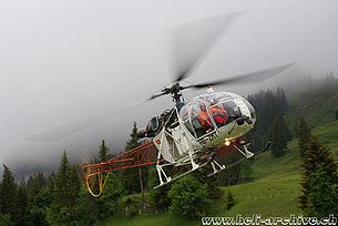 Giugno 2011 - L'SA 315B Lama HB-ZMT in servizio con la Heli Bernina (B. Siegfried)