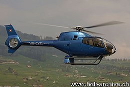 Buochs/NW, April 2009 - The EC 120B Colibrì HB-ZKQ in service with Bonsai Helikopter AG (B. Siegfried)