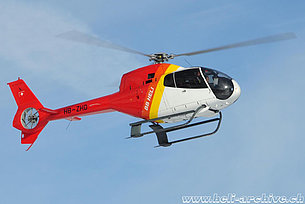Davos/GR, January 2010 - The EC 120B Colibri HB-ZHD in service with BB Heli AG (K. Albisser)