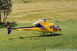 Estate 1991 - L'AS 350B2 Ecureuil in servizio con la XME SA (fam. Schafrath)