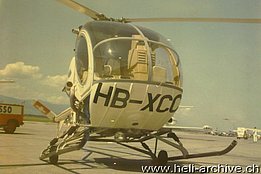 Ginevra/GE, luglio 1966 - Lo Hughes 269B HB-XCC in servizio con l'AeCS di Ginevra (HAB)