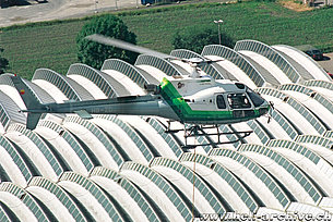2002 - L'AS 350B3 Ecureuil HB-ZDJ in servizio con la Rhein-Helikopter (archivio D. Vogt)