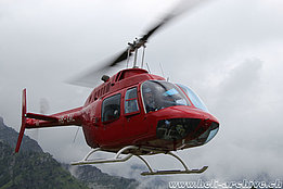 Mounts of Lodrino/TI, June 2020 - The Bell 206A/B Jet Ranger II HB-ZAL in service with Karen (M. Ceresa)