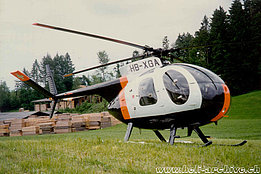 Haltikon/SZ, May 1995 - The Hughes 369HE HB-XGA of Heinz Ritzmann (M. Bazzani)