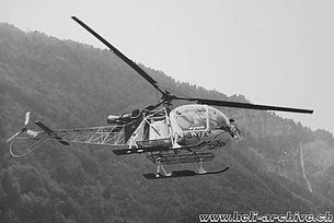 Swiss Alps, 1970s - The SA 315B Lama HB-XFX in service with Air Grischa (family Kolesnik)