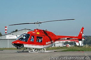 Belp/BE, November 2011 – The Agusta-Bell 206B Jet Ranger III HB-XPQ in service with Heliswiss (M. Bazzani)
