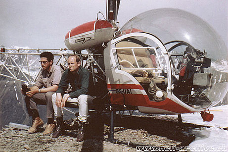 Yukon, summer 1966 - JB Schmid began his civil career as helicopter pilot in Canada on behalf of Klondike Helicopters Ltd (JB Schmid)