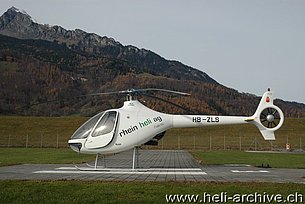 Balzers/FL, November 2012 - The helicopter Guimbal G2 Cabri HB-ZLS in service with Swiss Helicopter AG (M. Bazzani)