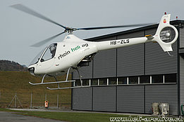 Balzers/FL, November 2012 - The Guimbal G2 Cabri HB-ZLS in service with Swiss Helicopter AG (M. Bazzani)