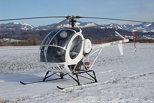 Novembre 2005 - Lo Hughes 269C HB-ZBP in servizio con la Maranatha Helikopter GmbH (S. Baumann)