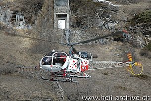 Zermatt/VS, marzo 2006 - L'SA 315B Lama HB-XND in servizio con la Air Zermatt (M. Bazzani)