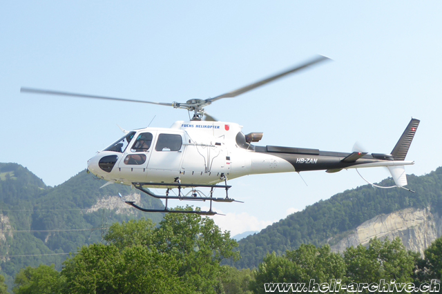 Balzers/FL, June 2017 - The H-125 HB-ZAN in mainly used for the transportation of suspended loads (M. Bazzani)