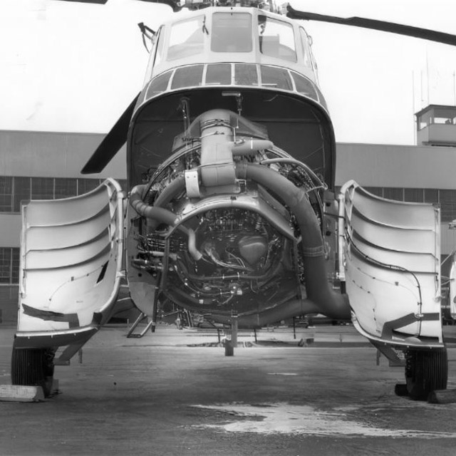 Il potente motore Wright Cyclone R-1820 sviluppa una potenza massima al decollo di 1’121/1’525 kW/cv (Sikorsky archives)