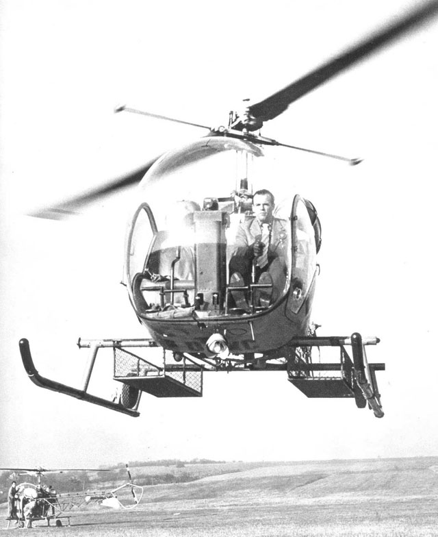 Issy-les-Moulineaux/France - Hermann Geiger did the basic helicopter training at Fenwick Aviation school (HAB)